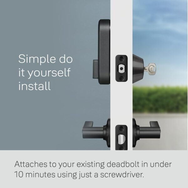 Yale Approach Smart Wi-Fi Deadbolt Retrofit Smart Lock, Unlimited Virtual Keys, App Remote Control - Image 5