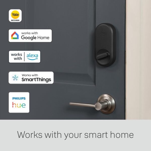 Yale Approach Smart Wi-Fi Deadbolt Retrofit Smart Lock, Unlimited Virtual Keys, App Remote Control - Image 2